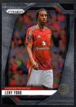 Leny Yoro #133 - Manchester United 2024-25 Panini Prizm Base Card