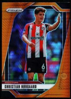 2024-25 Panini Prizm Premier League Orange Hyper Card 246 Christian Nørgaard