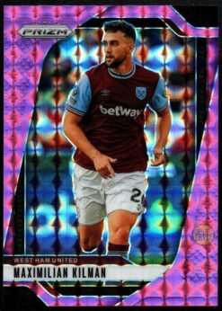 2024-25 Panini Prizm Premier League Pink Mosaic Card 144 Maximilian Kilman