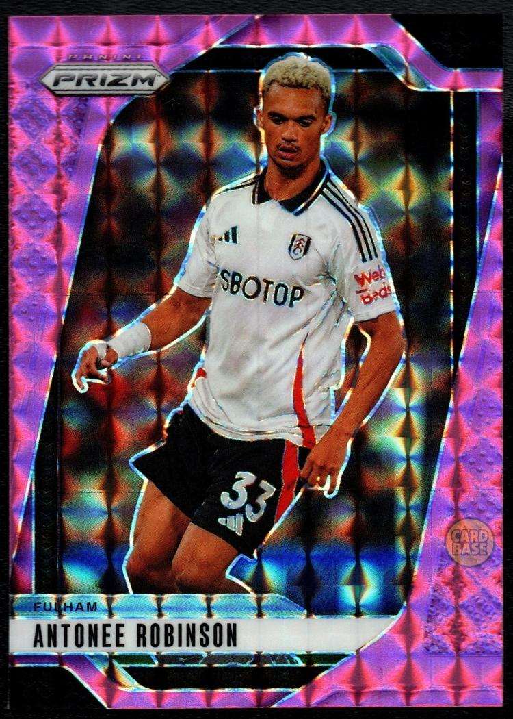 2024-25 Panini Prizm Premier League Pink Mosaic Card 201 Antonee Robinson