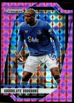 2024-25 Panini Prizm Premier League Pink Mosaic Card 225 Abdoulaye Doucoure