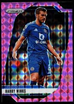 2024-25 Panini Prizm Premier League Pink Mosaic Card 268 Harry Winks