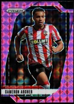 2024-25 Panini Prizm Premier League Pink Mosaic Card 297 Cameron Archer