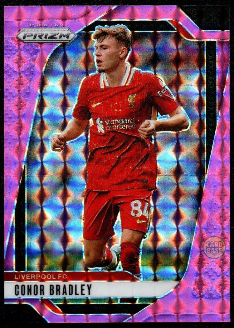 2024-25 Panini Prizm Premier League Pink Mosaic Card 48 Conor Bradley