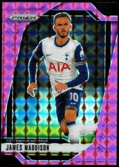 2024-25 Panini Prizm Premier League Pink Mosaic Card 72 James Maddison