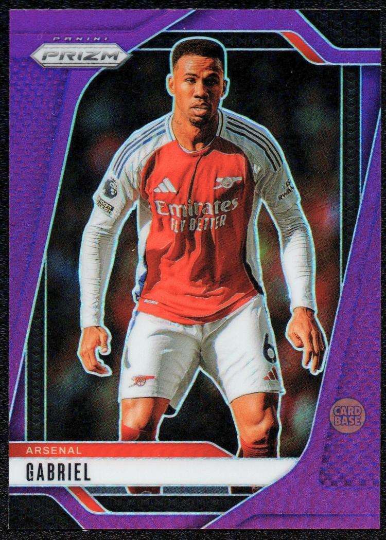 2024-25 Panini Prizm Premier League Purple Prizm Card 33 Gabriel