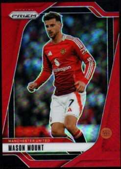 2024-25 Panini Prizm Premier League Red Prizm Card 140 Mason Mount 12/199