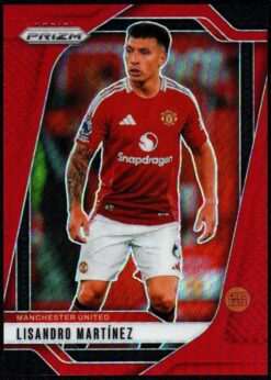 2024-25 Panini Prizm Premier League Red Prizm Card 136 Lisandro Martinez 2/199