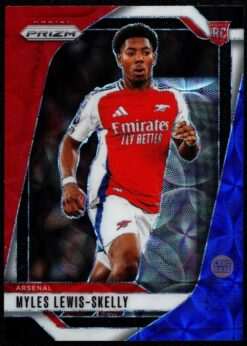 2024-25 Panini Prizm Premier League Choice Red White Blue Card 35 Myles Lewis-Skelly
