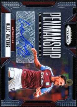 2024-25 Prizm Premier League Penmanship Card P-OW Ollie Watkins Auto