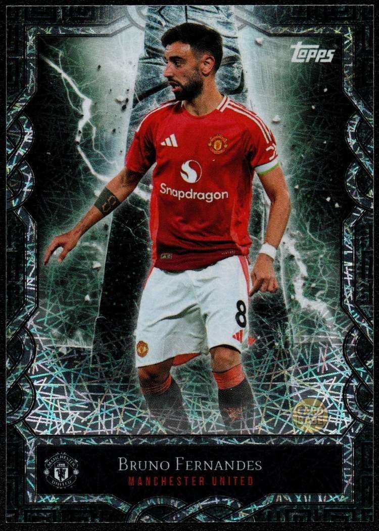 2024-25 Topps Manchester United Fan Set Monolith Card MO-5 Bruno Fernandes