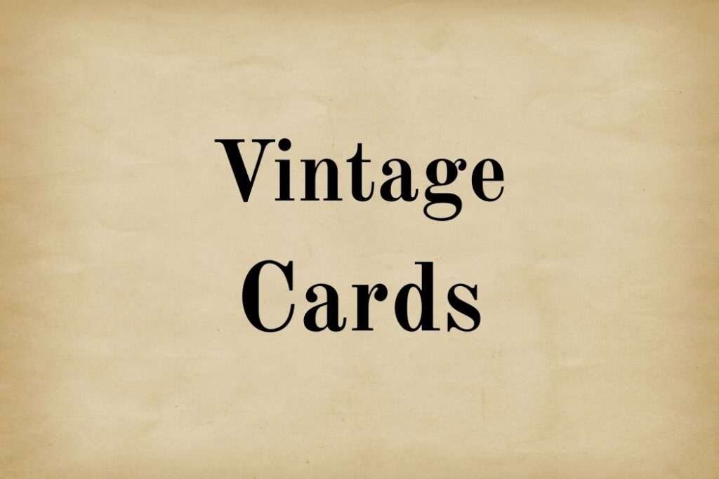 Vintage football cards