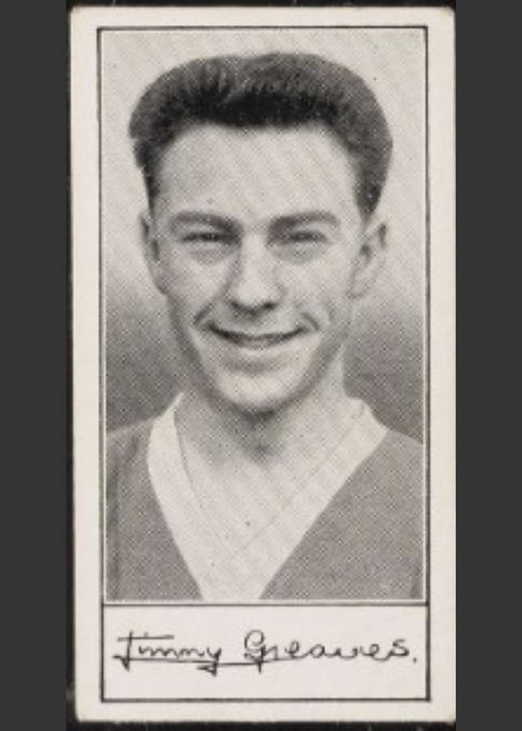 1958 Barratt A6 Famous Footballers #17 Jimmy Greaves
