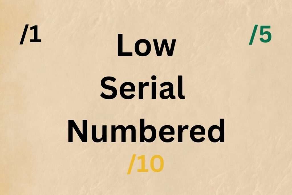 Collection of low serial numbered cards