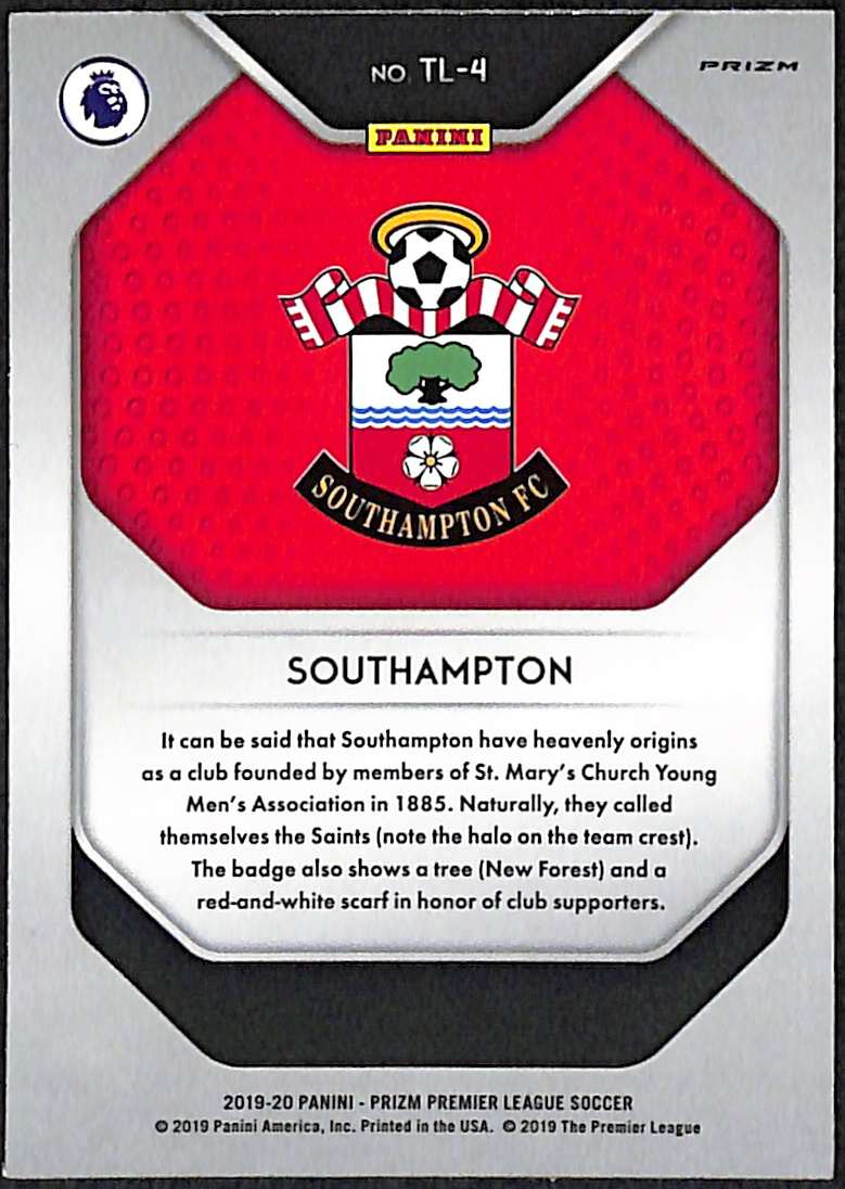Southampton Team Logo TL-4 2019-20 Panini Prizm Premier League - Image 2