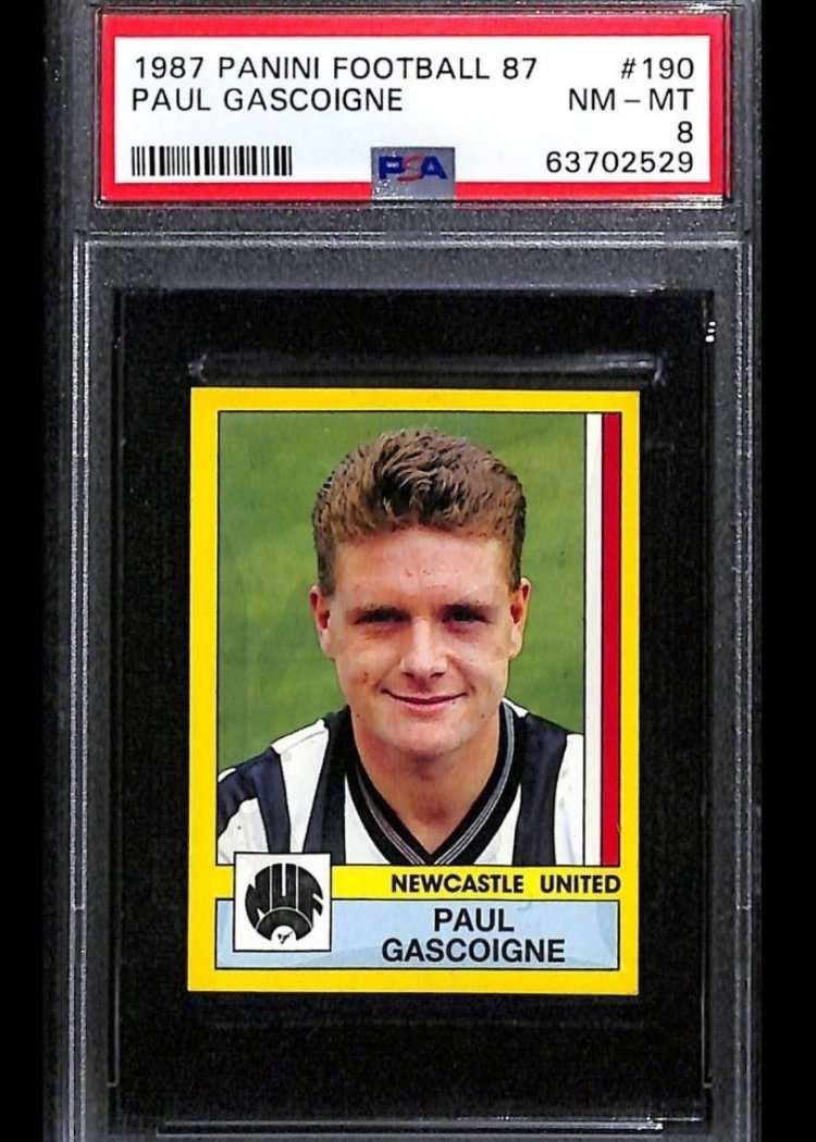 1986-87 Panini Football 87 #190 Paul Gascoigne