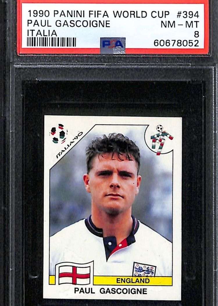 1990 Panini Fifa World Cup Card 394 Paul Gascoigne