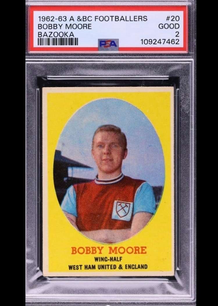 1962 A & BC Footballers Bazooka Bobby Moore