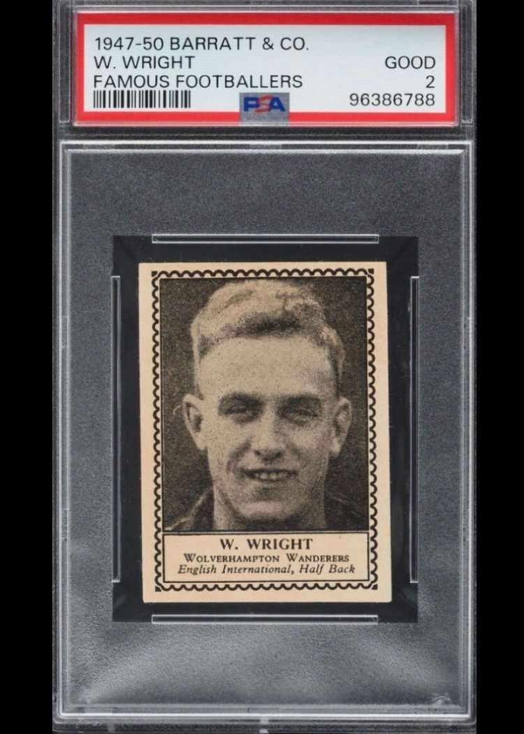1947 Barratt Famous Footballers Billy Wright ROOKIE