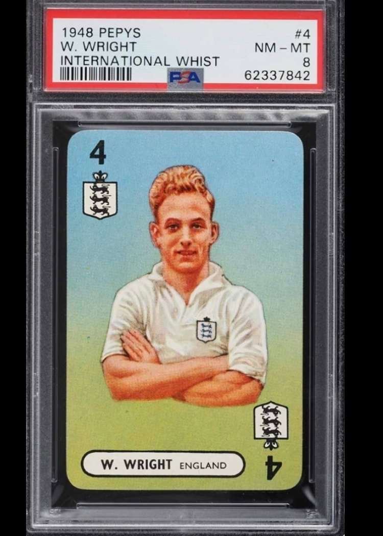 1948 Pepys International Whist Billy Wright ROOKIE #4